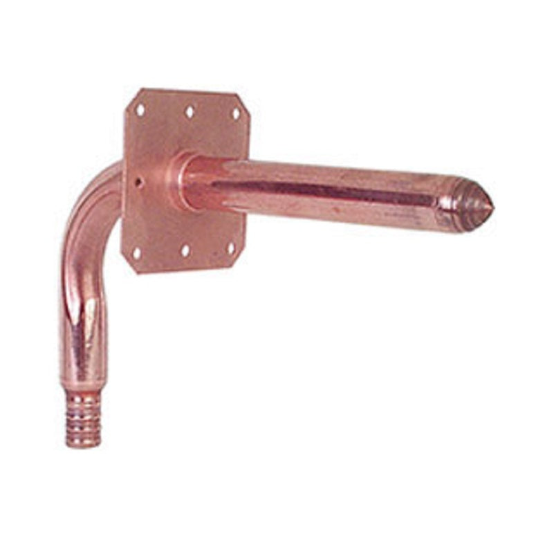 ELBOW 3/4 COPPER PEX STUB OUT 630X348E - SQUARE O STRAP - 4.5X8
