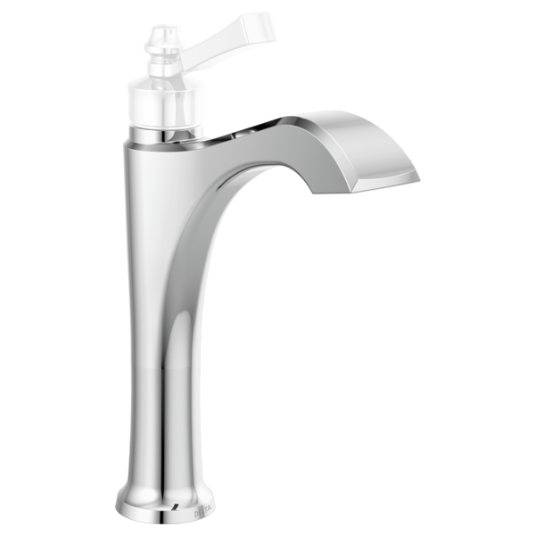 Dorval Single Hole Mid-Level Faucet in Chrome No Handle