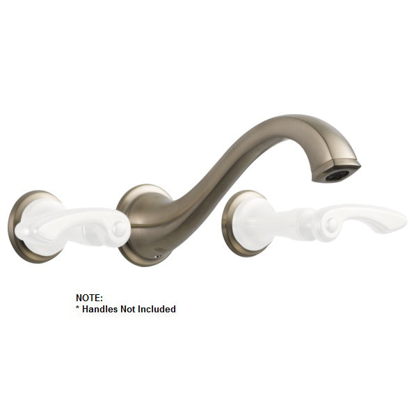 Brizo Charlotte Wall Mount Lav Fct in Br Nickel, No Handles