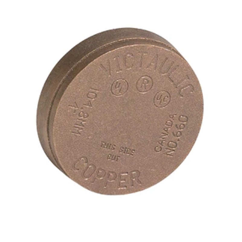 CAP 3 COPPER GROOVED 660