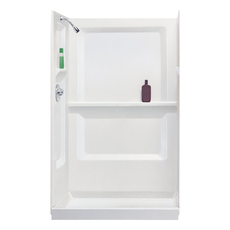 Shower Wall Set 34x48x73-1/4" White