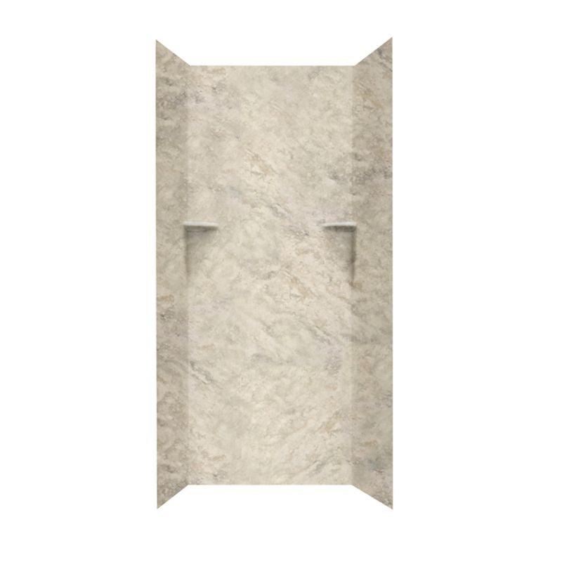 Swanstone Smooth Shower Wall Kit 36x36x72" in Mountain Haze