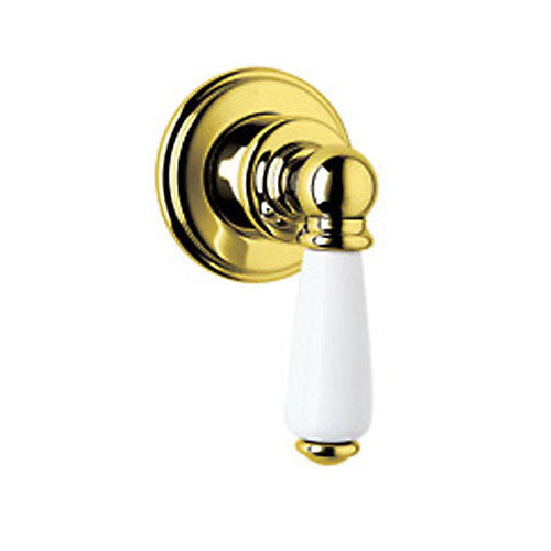 Edwardian Diverter Valve Trim In Italian Brass