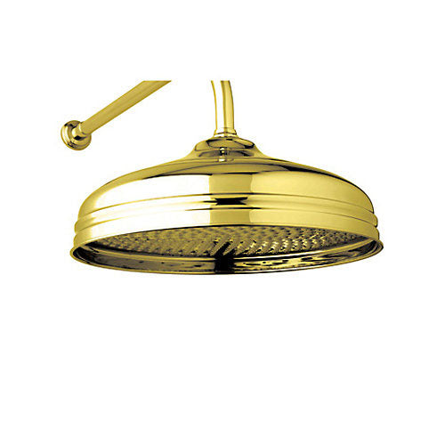 Perrin & Rowe Rain Single-Function Showerhead In Italian Brass