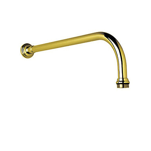 Perrin & Rowe Wall Mount Shower Arm & Flange In Inca Brass