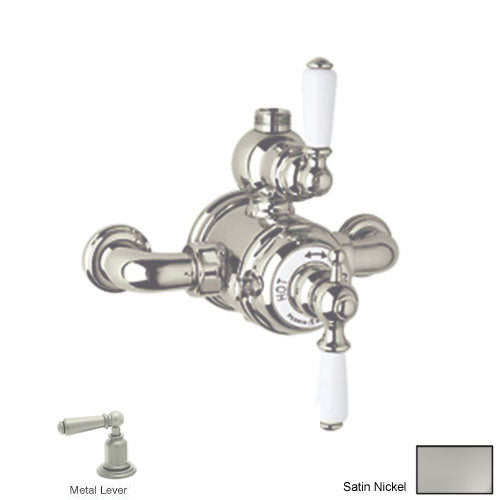 Perrin & Rowe Edwardian Wall Mounted Valve in Satin Nickel