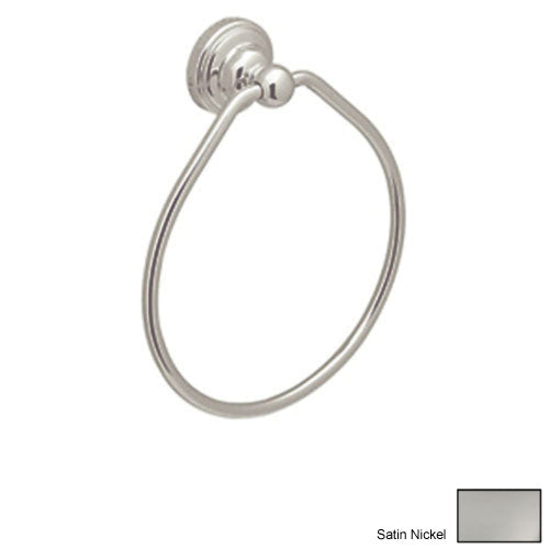 Perrin & Rowe Towel Ring in Satin Nickel