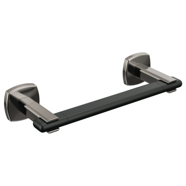 Brizo Allaria 8" Towel Bar in Brilliance Black Onyx/Matte Black