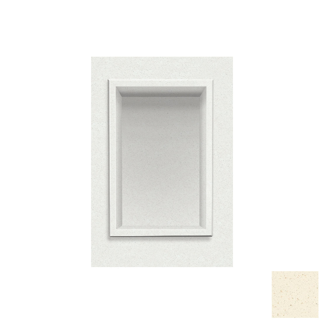 Decor 7-1/2x4x11" Recessed Shampoo Caddy in Surf White