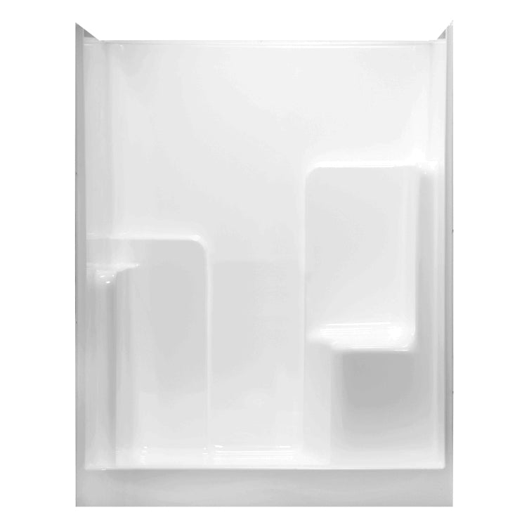 SHOWER RE5836LT/S-WH FBRGLSS CNTR DRN