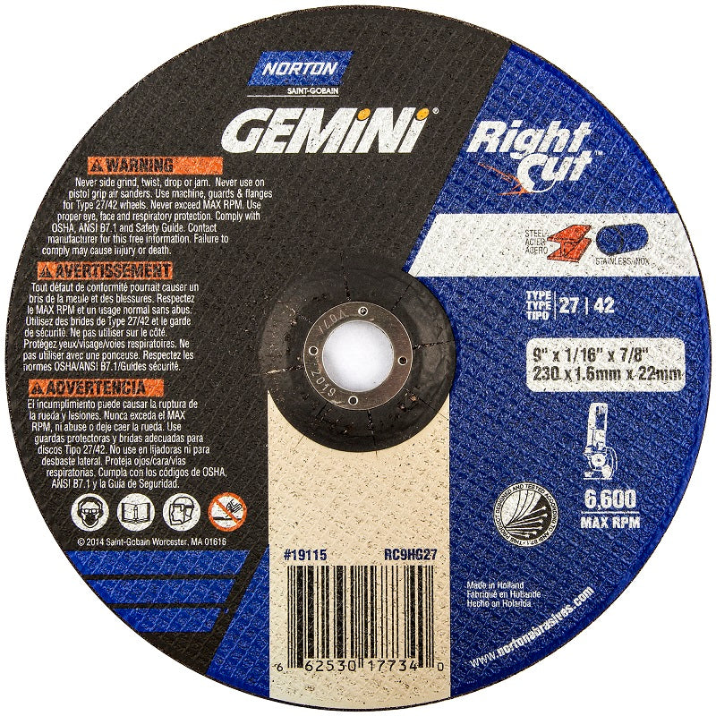 WHEEL 9X1/16X7/8 GEMINI 662530-17734 (STD PKG 10)