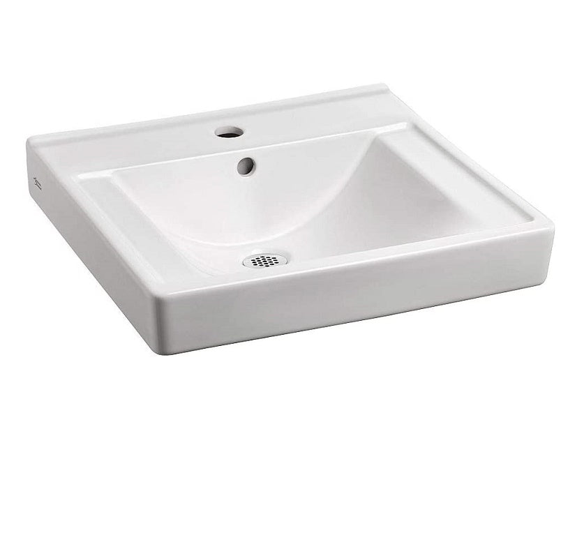 LAV 9024.011EC.020 18X20WHT AS CHO W/RH SOAP DISPENSER HOLE