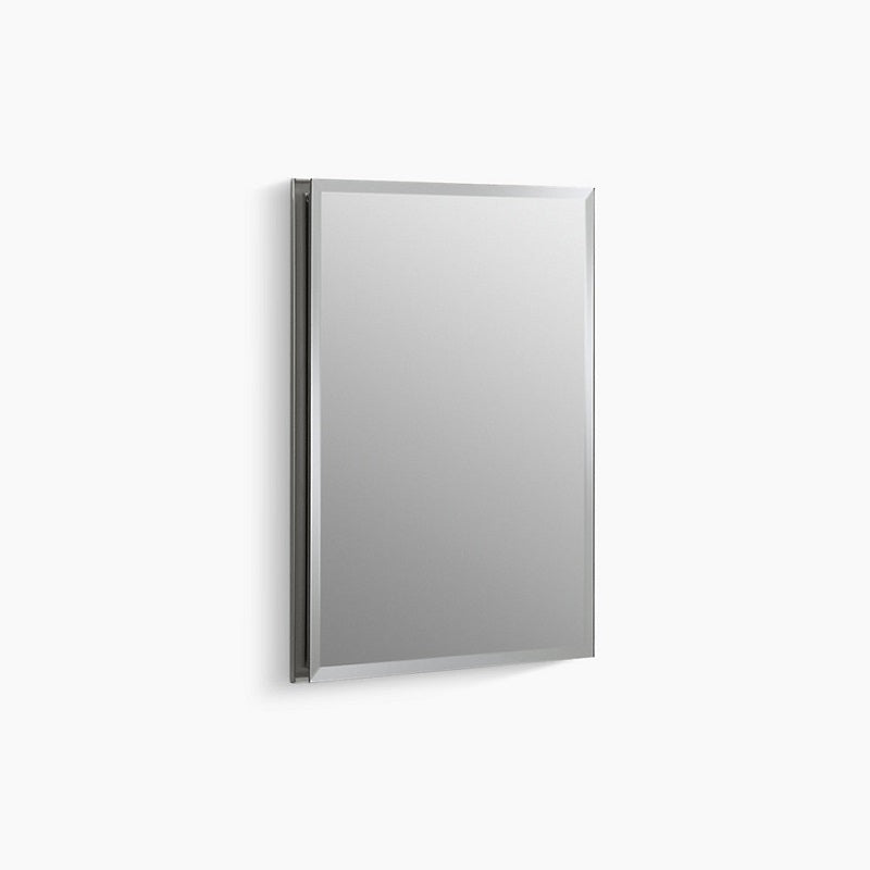 KCB-CLR1620FS KOHLER SILVER ALUMINUM CAB/FRMLSS 1/2 BEVEL