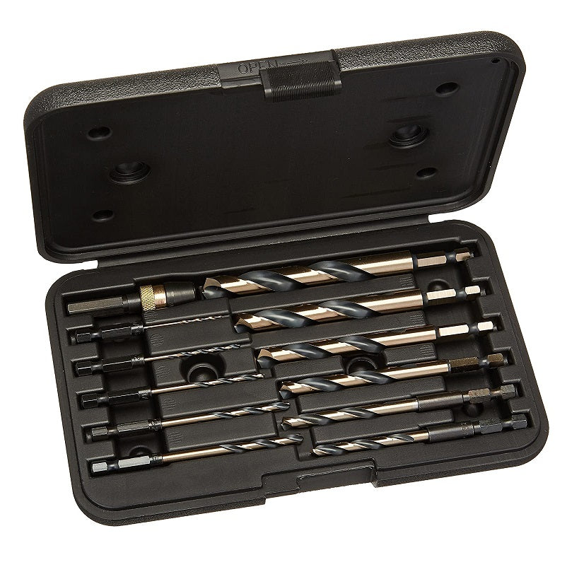 1/4 HEX DRIVE DRILL BIT SET 34811 12PC WITH SOFT POUCH QR-12-AG