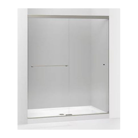 Revel 59-5/8x70" Shower Door in Nickel & Clear Glass