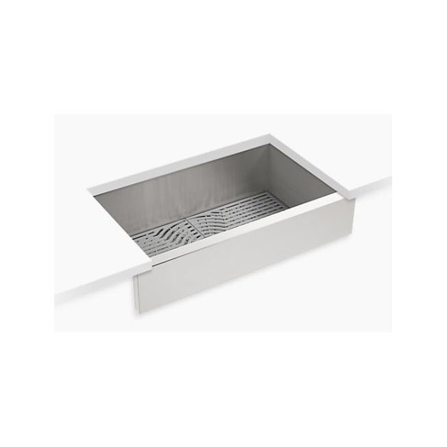 Ludington 30-1/4x16-9/16x9-3/16" Stainless Apron Sink Kit