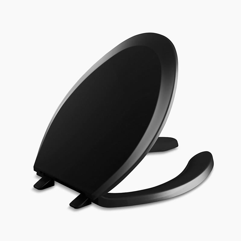 K-4650-7 LUSTRA ELONGATED TOILET SEAT - BLACK