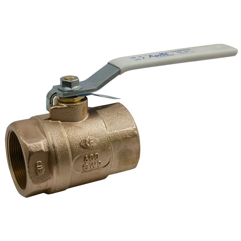 Ball Valve 3/4" Bronze Threaded 2-Piece Standard Port Lead Free  Max Pressure 600 PSI CWP,150 PSI SWP