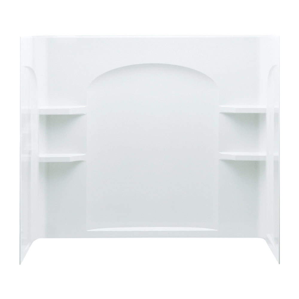 Ensemble Curve Wall Set 60x32x74" White