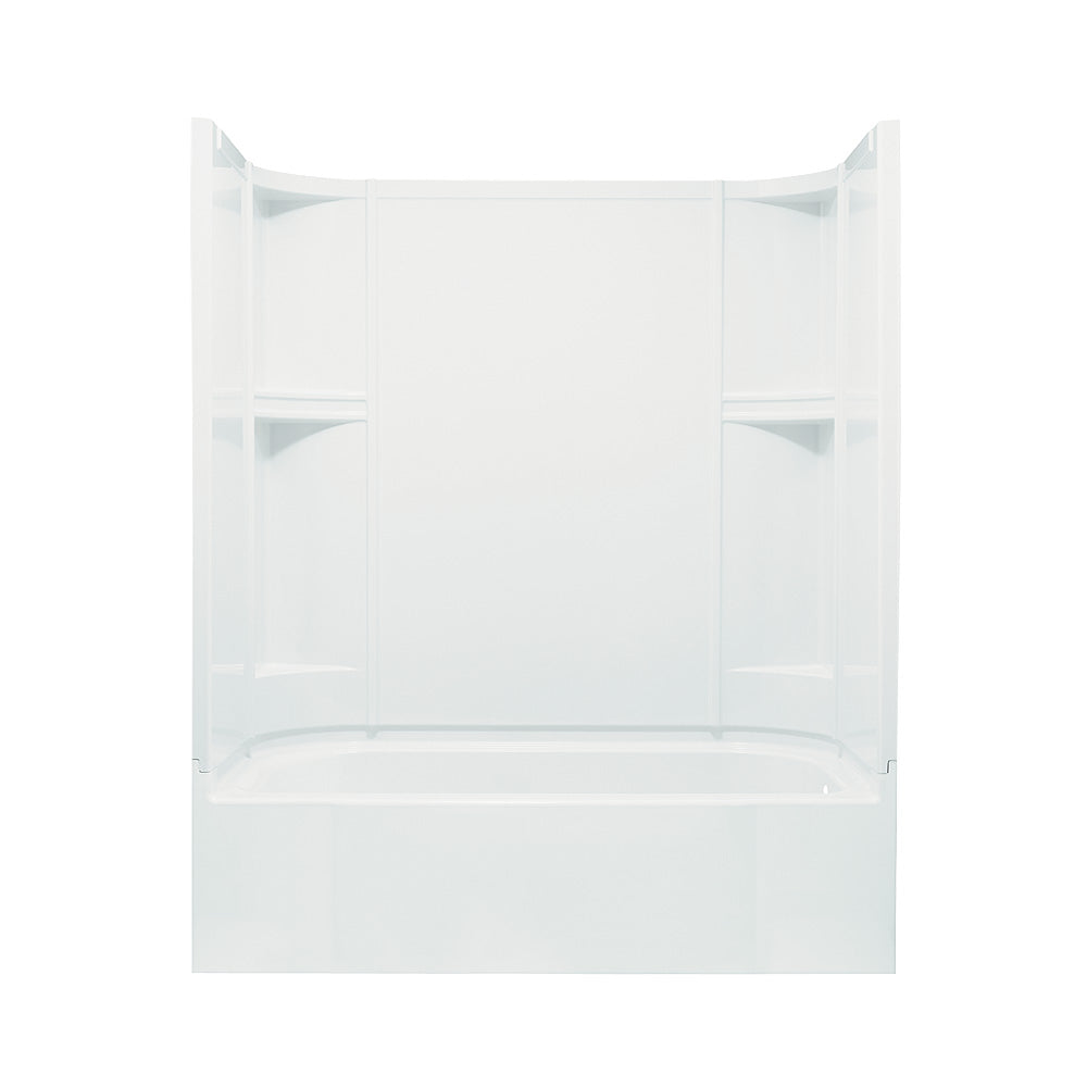 Sterling Accord Smooth Tub & Shower 60x30x74-1/4" White Right Drain