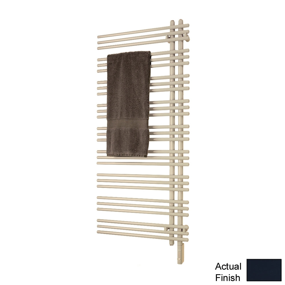 Versus 52x23" Left Electric Direct Wire Towel Warmer in Grey Blue