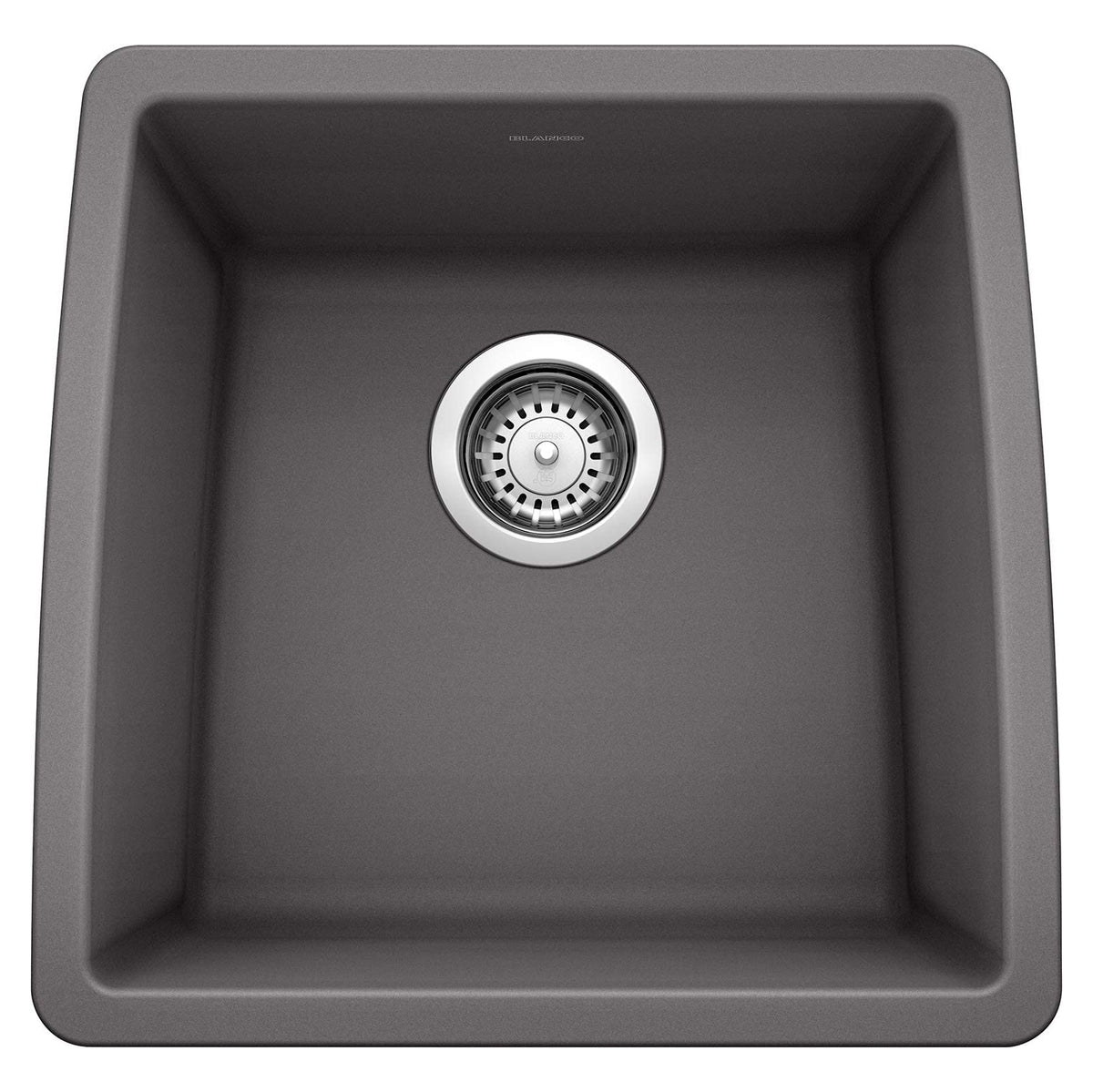 Performa 17-1/2x17x9" Single Bowl Bar Sink in Cinder