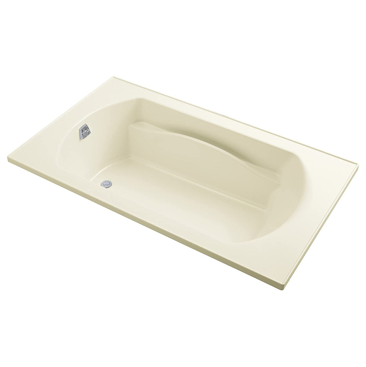 Lawson 72x42x20-5/16" Vikrell Bathtub w/End Drain in Biscuit