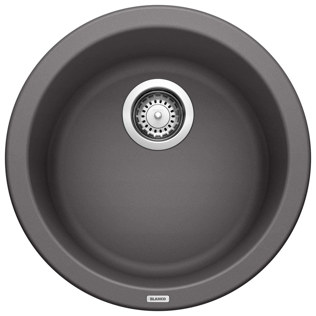 Rondo 17-11/16x6-5/8" Round Single Bowl Bar Sink in Cinder