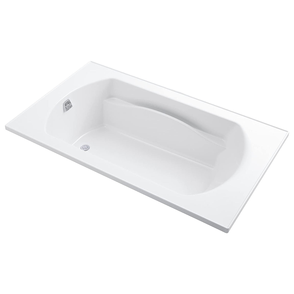 Lawson 72x42x20-5/16" Vikrell Bathtub w/End Drain in White