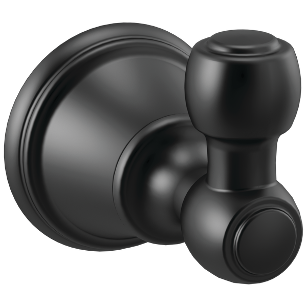 Woodhurst Single Robe Hook in Matte Black