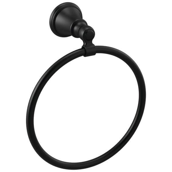 Woodhurst 6-5/16" Towel Ring in Matte Black