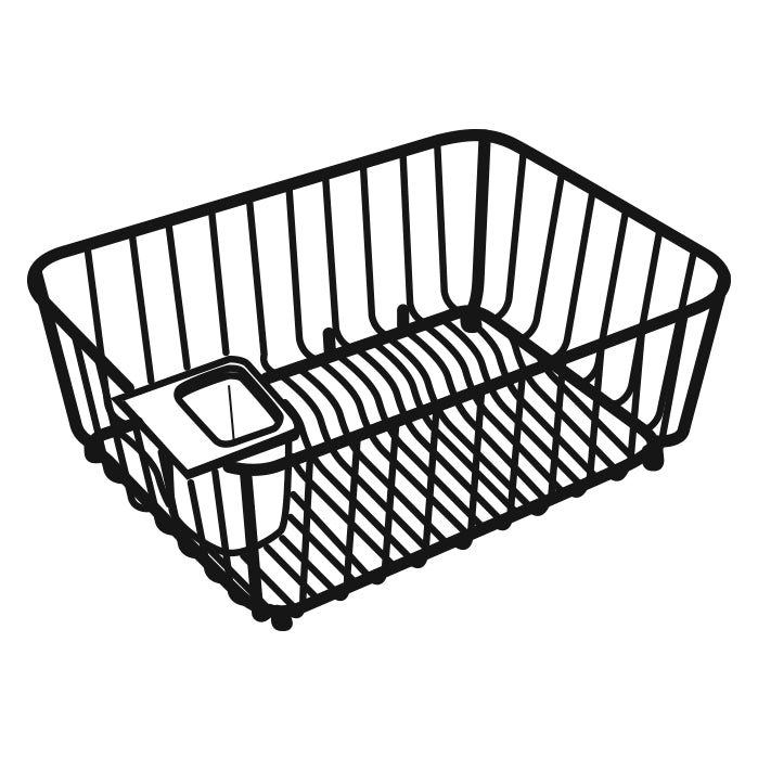 Wire Utility Basket 14-1/4"x12-1/2"x5-1/2" White Heat