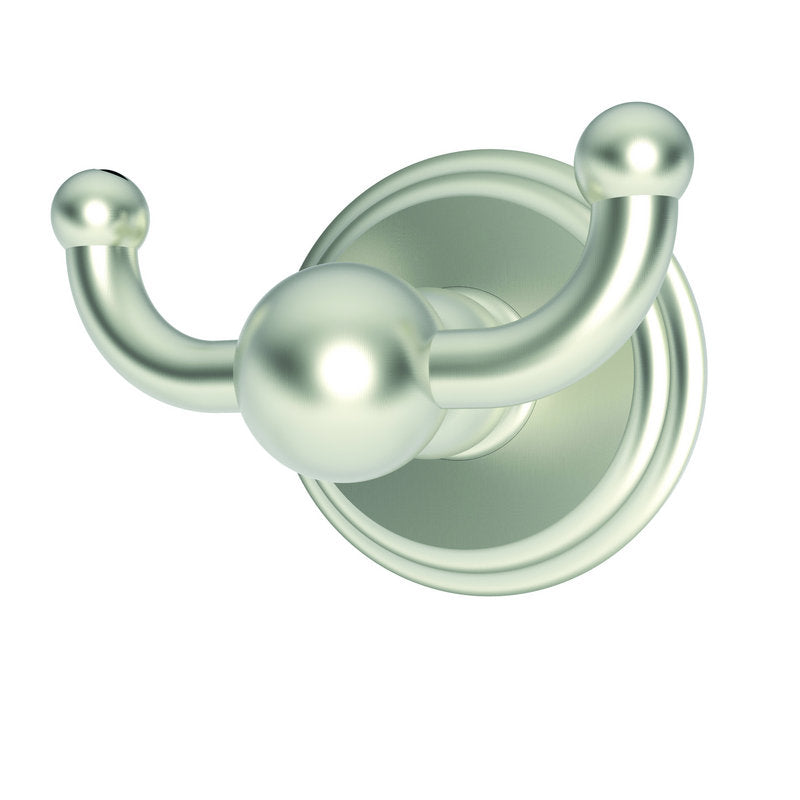 Chelsea Double Robe Hook in Satin Nickel