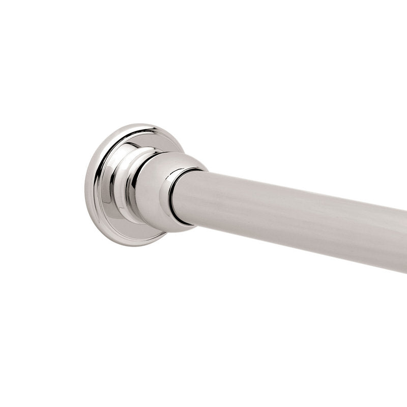 Circe Shower Rod Brackets, Pair in Polished Chrome