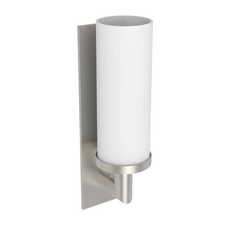 Surface Single Light in Satin Nickel w/Satin Etch Opal Glass
