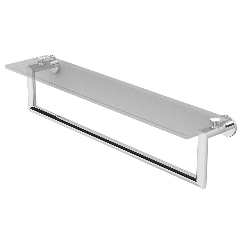 Kubic 24" Shelf w/Towel Bar in Polished Chrome