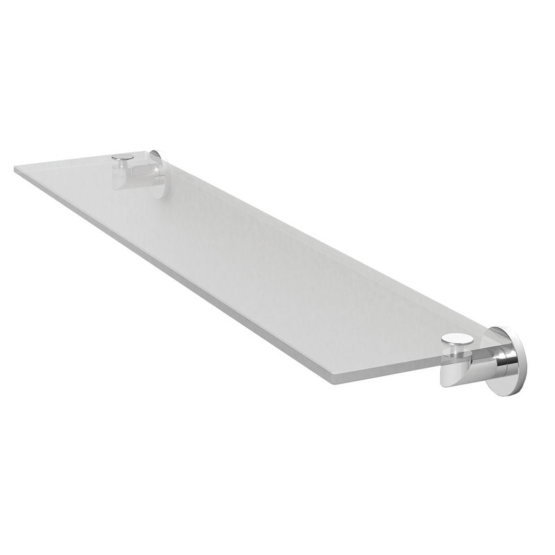 Kubic 24" Glass Shelf in Polished Nickel