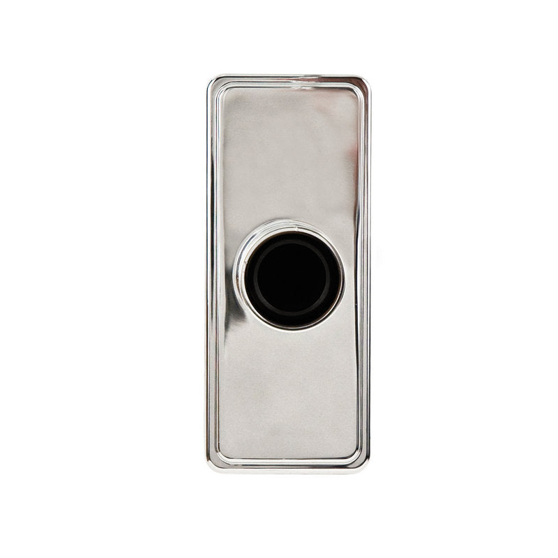 Columnar Curved Shower Rod Brackes, Pair in Polished Chrome