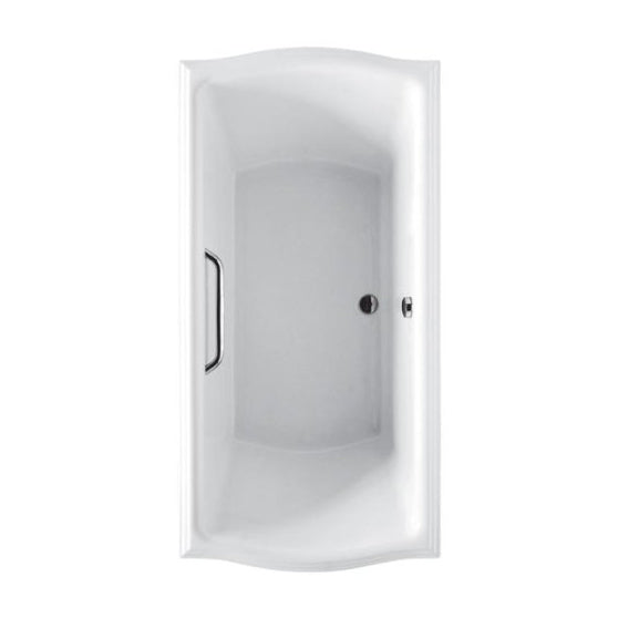 Clayton 71-5/8x35-7/8x25" Soaker Bathtub in Cotton