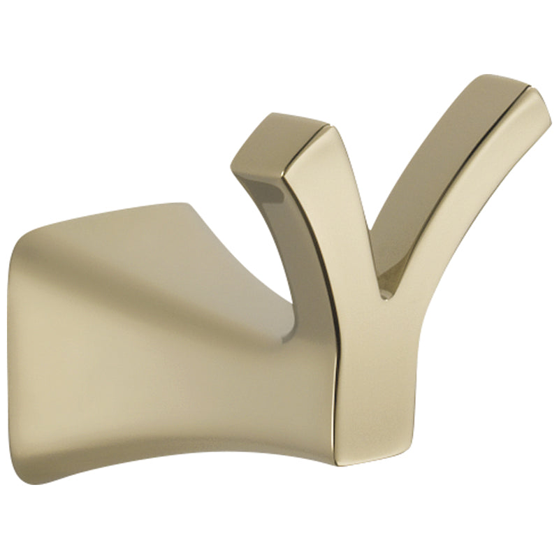 Tesla Double Robe Hook in Polished Nickel