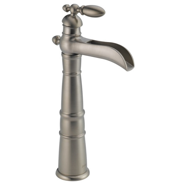 Victorian Single Handle Vessel Sink Faucet in Stainless