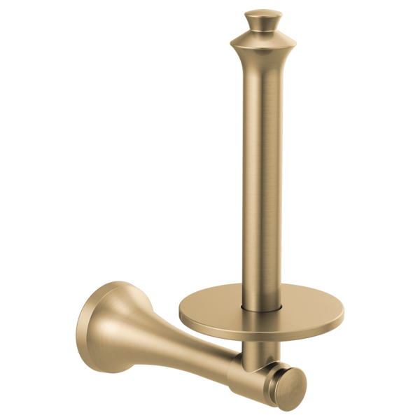 Dorval Vertical Toilet Paper Holder in Champagne Bronze