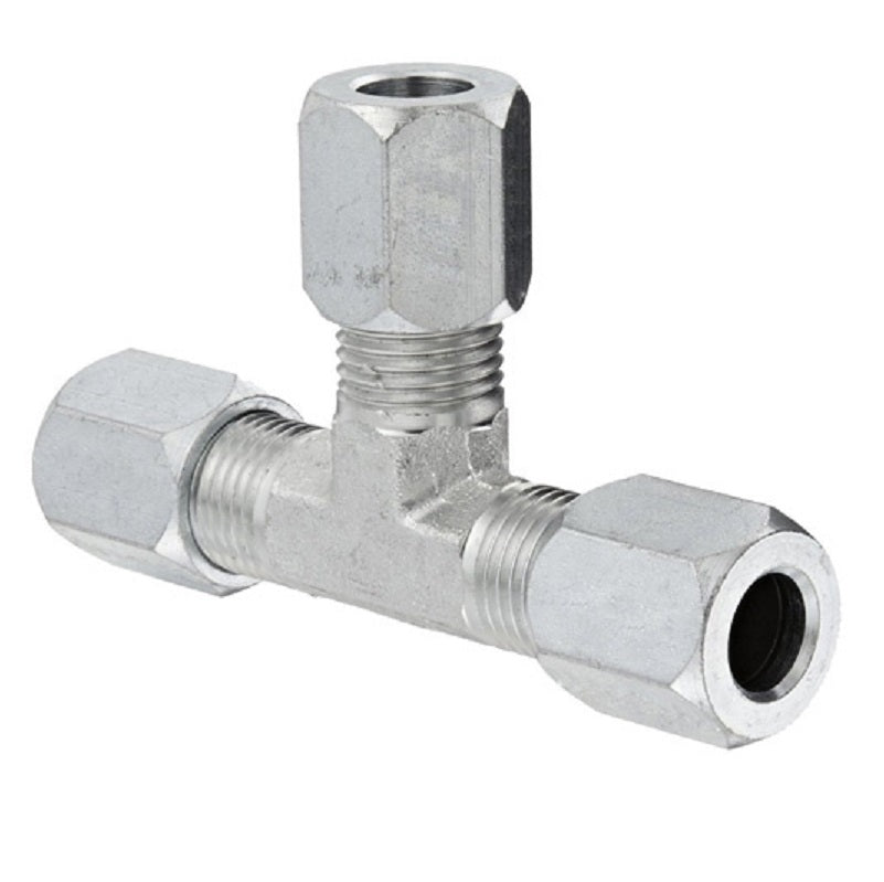 UNION TEE 1/2 STEEL FLARELESS 7705X8 LSA