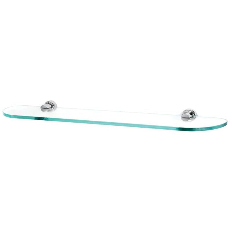 Infinity 24" Glass Shelf in Polished Chrome