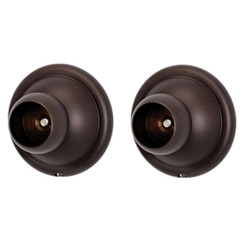 Yale Shower Rod Brackets in Chocolate Bronze