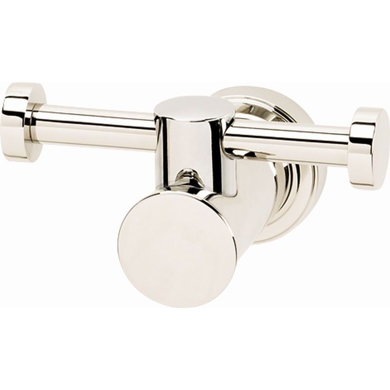 Infinity Double Robe Hook in Polished Nickel