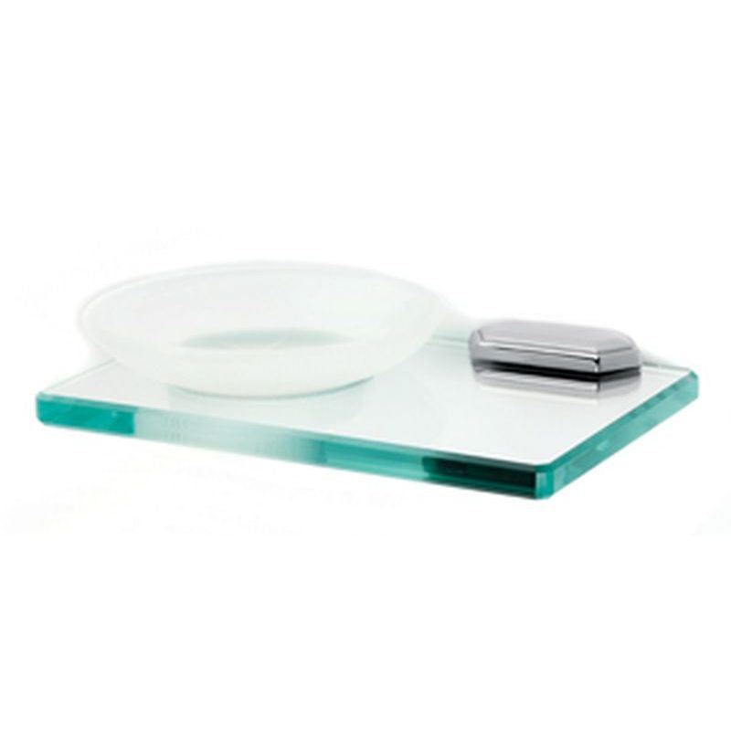 Nicole Soap Dish w/Holder in Polished Chrome