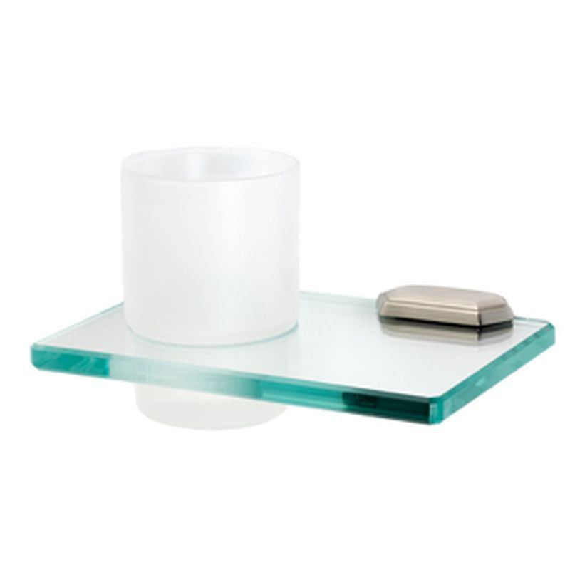 Nicole Tumbler Holder w/Tumbler in Satin Nickel