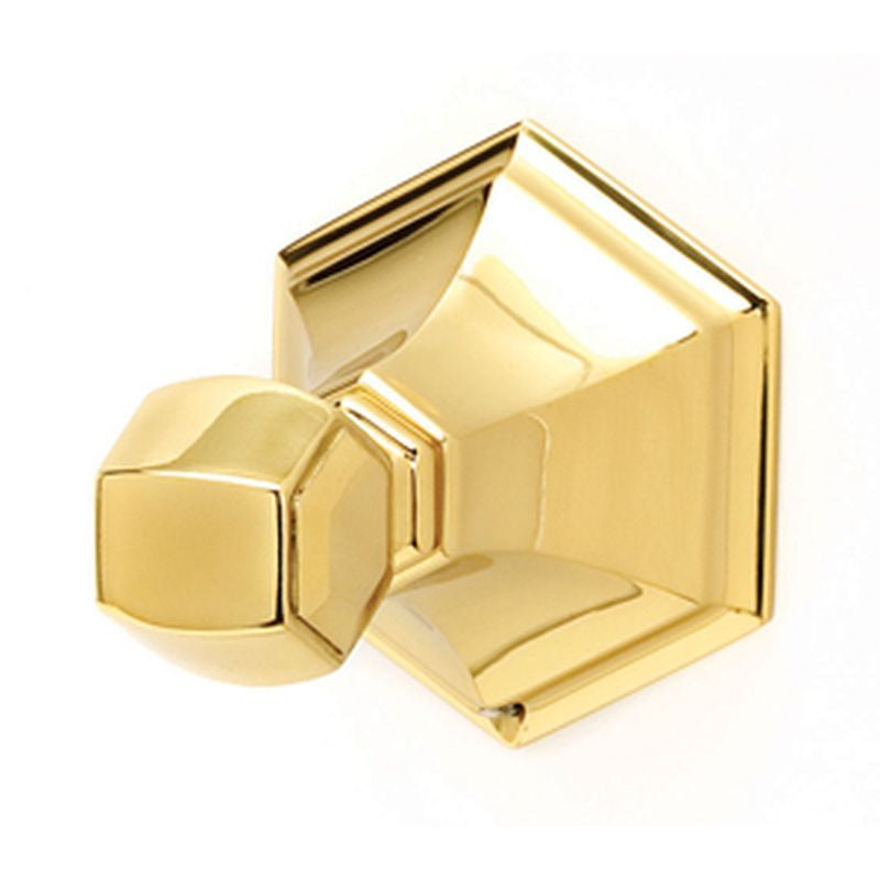 Nicole Single Robe Hook in Polished Brass