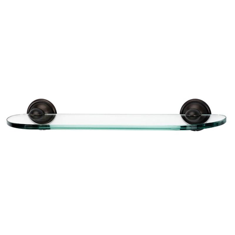 Yale 18" Glass Shelf w/Barcelona Brackets